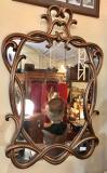Art Nouveau Miroir Cadre Bois  H102cm.JPG